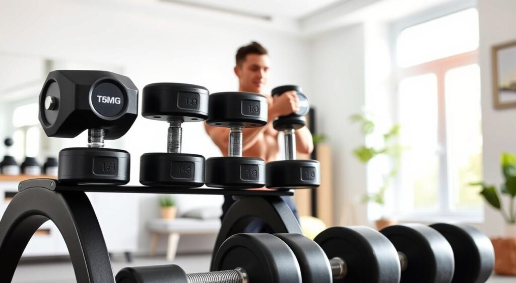 Treino com halteres Treino com halteres