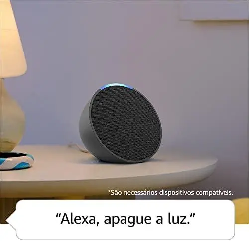         Echo Pop (Última geração) | Smart speaker compacto com som envolvente e Alexa | Cor Preta       