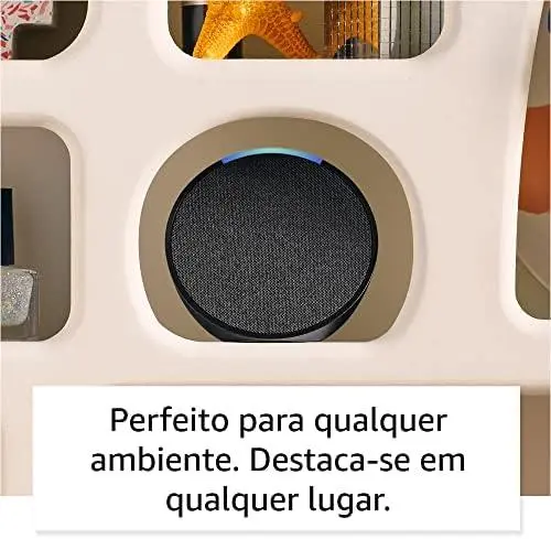         Echo Pop (Última geração) | Smart speaker compacto com som envolvente e Alexa | Cor Preta       