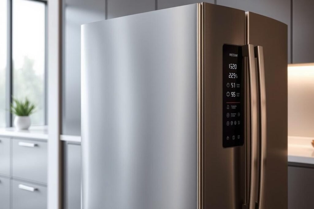 Design externo da Geladeira Frost Free Brastemp Inverse 447 litros Inox Design externo da Geladeira Frost Free Brastemp Inverse 447 litros Inox
